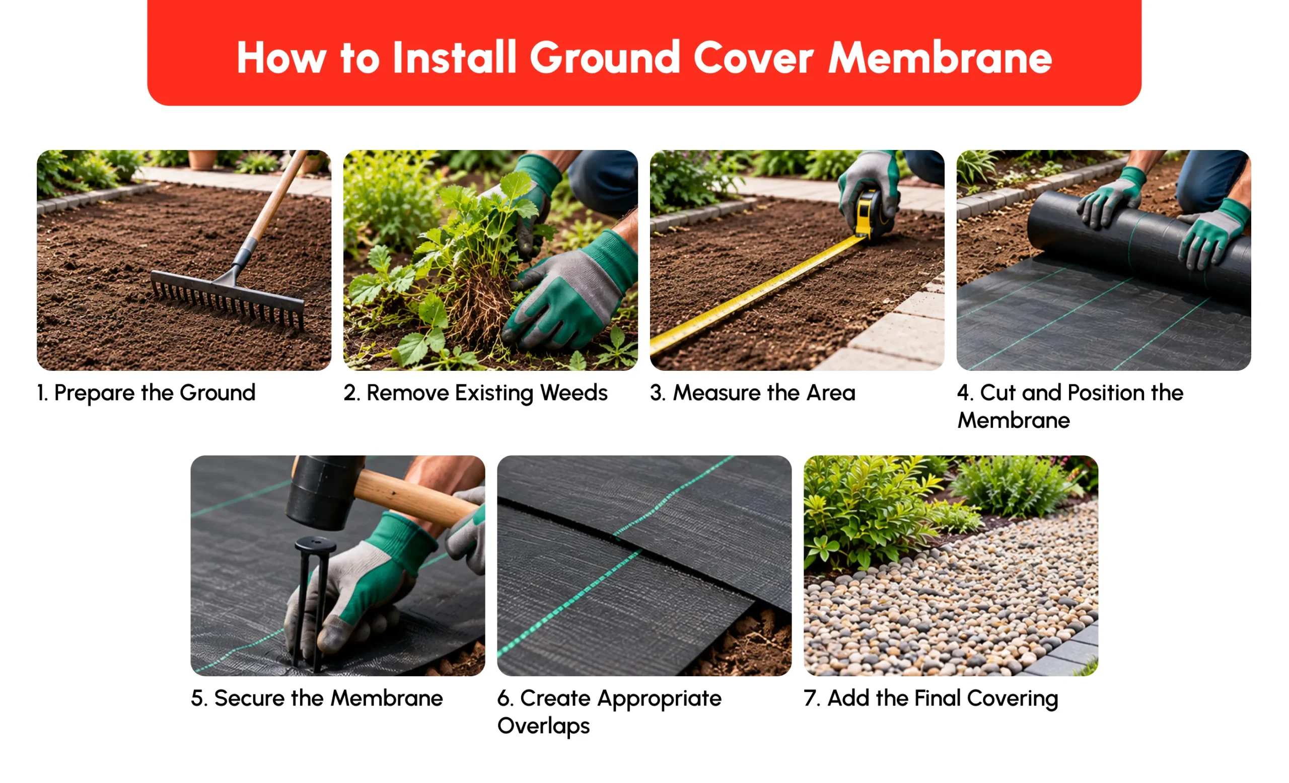 How to Install Ground Cover Membrane